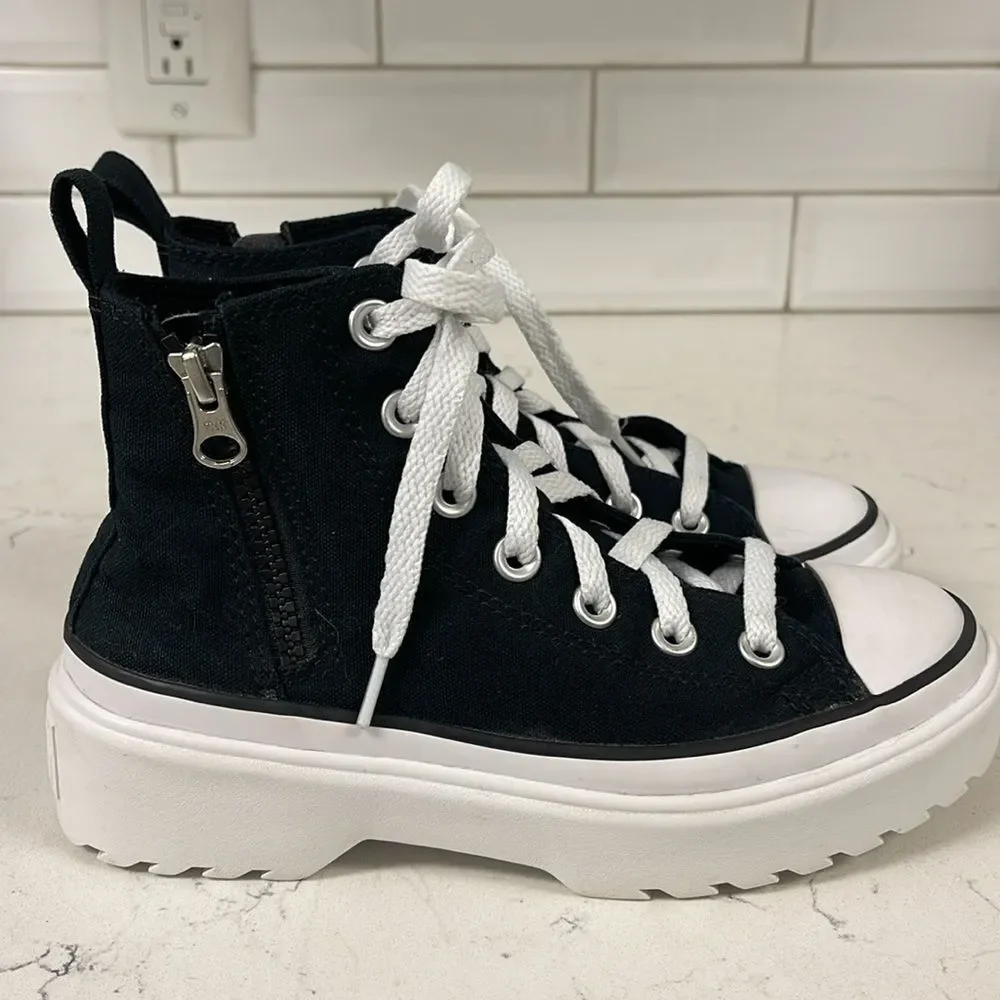 Converse Chuck Taylor All Star Lugged Lift Girls' Grade School Size 2 Black